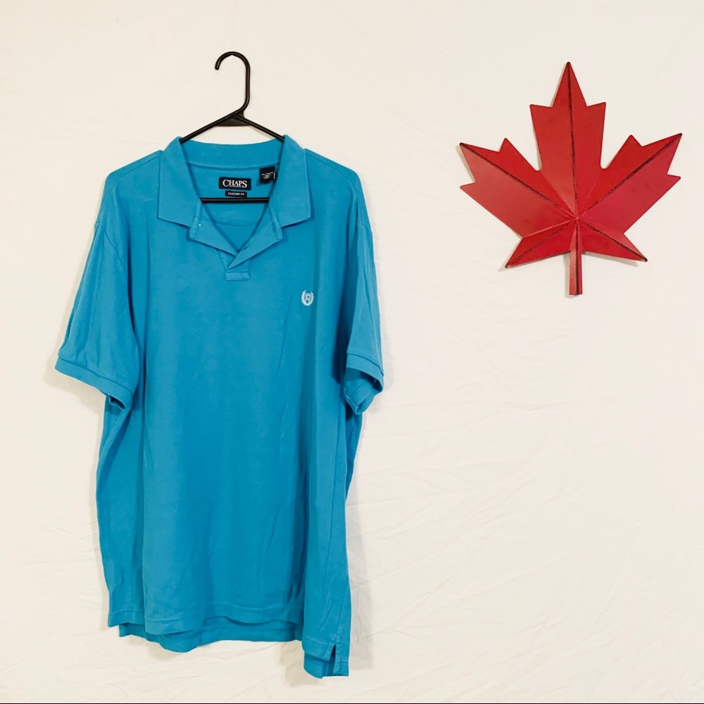NWOT BLUE CHAPS POLO (XXL)